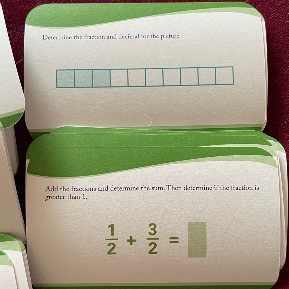 4th Grade Math Flash Cards - Picture 5 of 6